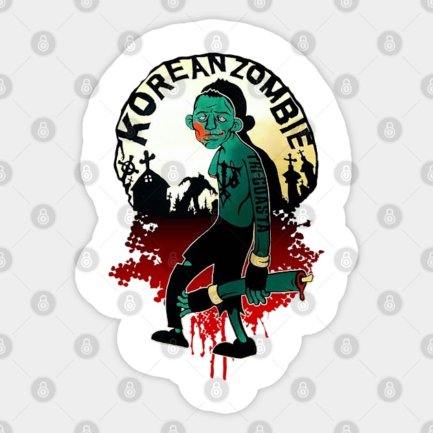 korean zombie Brawler Sticker by WikiDikoShop